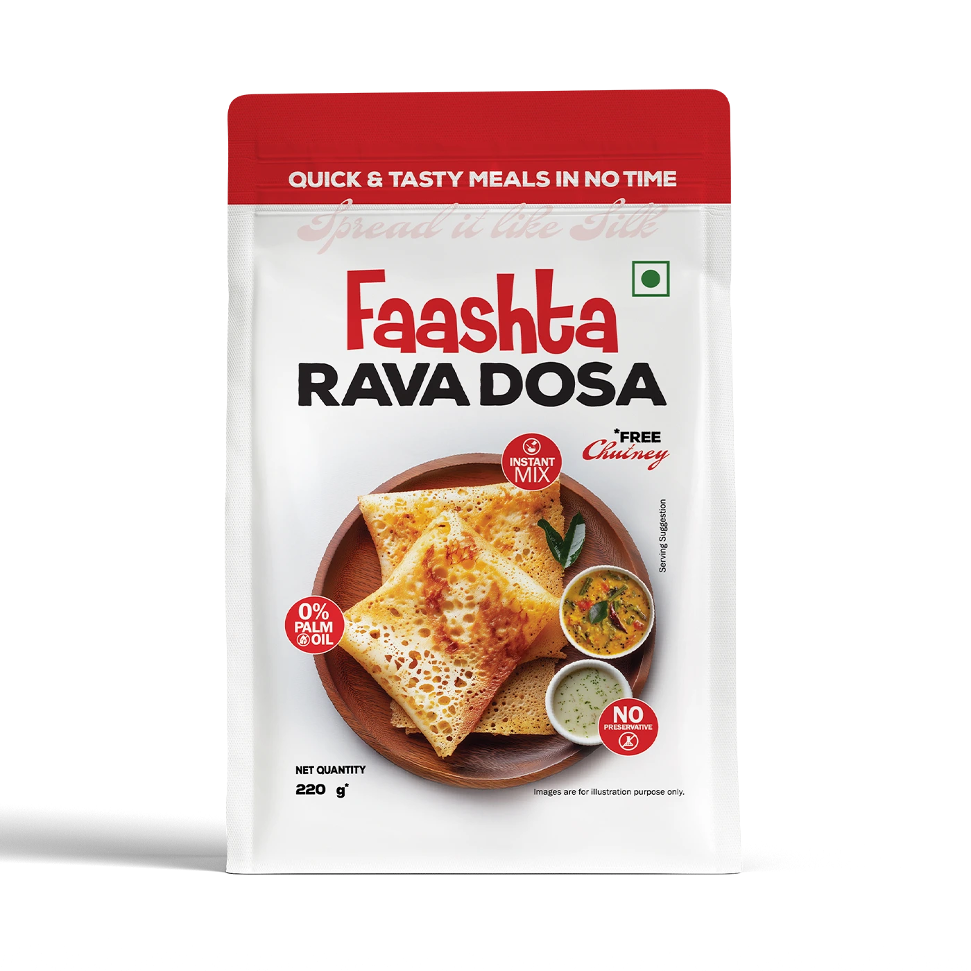 Rava Dosa & Coconut Chutney