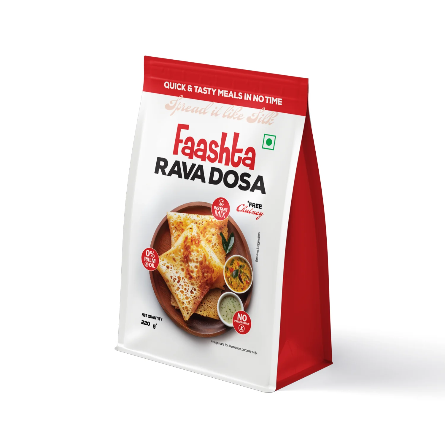 Rava Dosa & Coconut Chutney