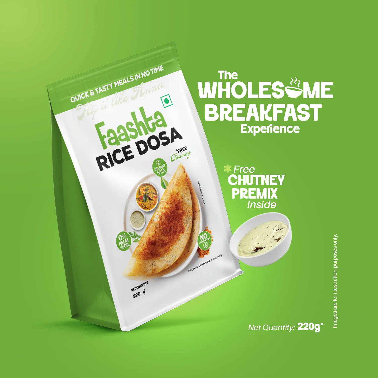 Rice Idli & Coconut Chutney